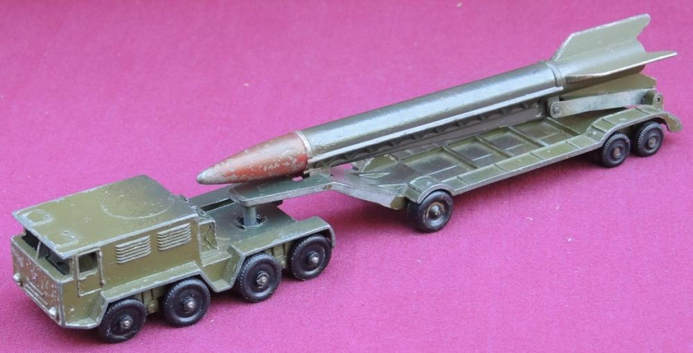 BALLISTIC Missile Rocket Launcher TRAILER Diecast Model / Soviet Toy