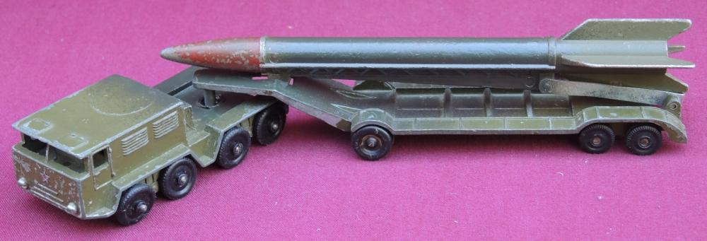 BALLISTIC Missile Rocket Launcher TRAILER Diecast Model / Soviet Toy
